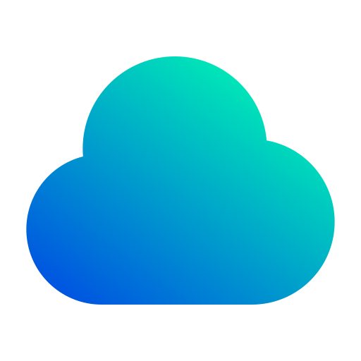 données cloud Generic Flat Gradient Icône