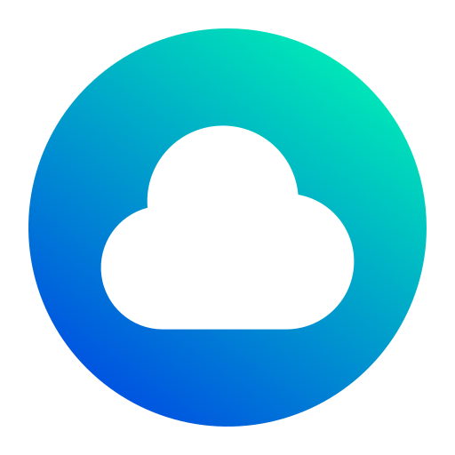 datos en la nube Generic Flat Gradient icono