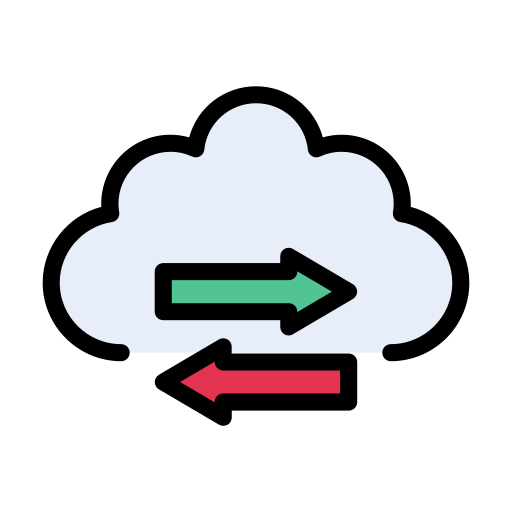 transferencia de datos Generic Outline Color icono