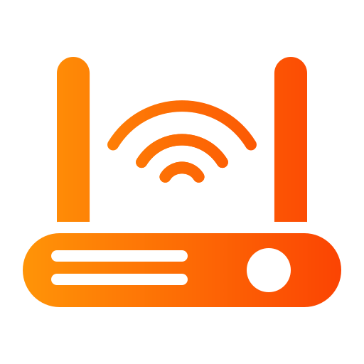 wi-fi роутер Generic Flat Gradient иконка