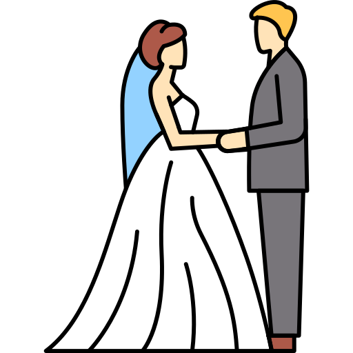 Свадьба Generic Outline Color иконка