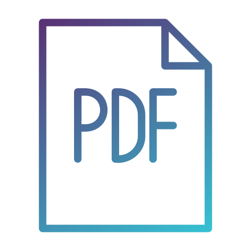 document pdf Generic Gradient Icône