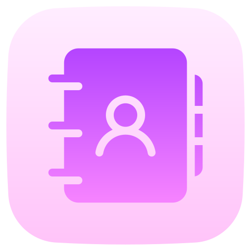 kontaktbuch Generic Flat Gradient icon