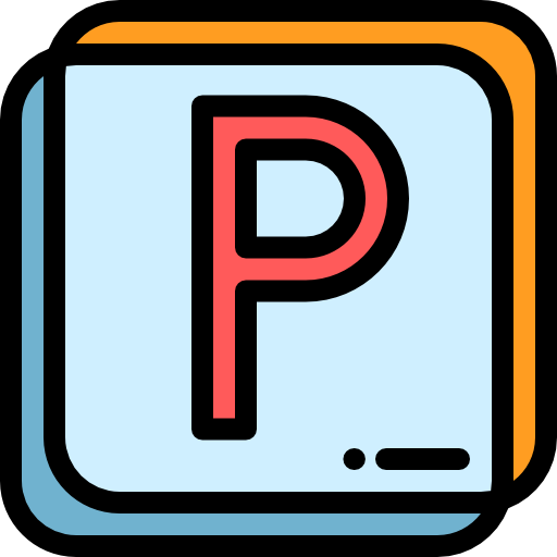パーキング Detailed Rounded Lineal color icon