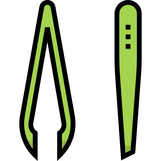 Tweezers Detailed Straight Lineal color icon