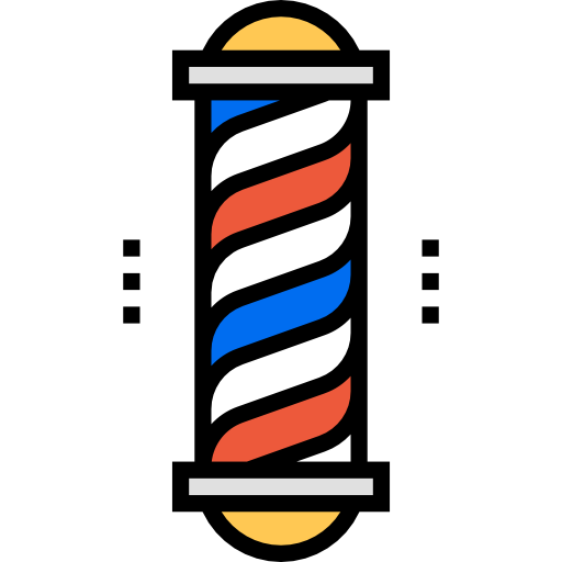 理髪店のポール Detailed Straight Lineal color icon