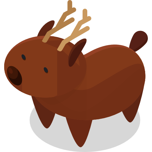 Reindeer Roundicons Premium Isometric icon