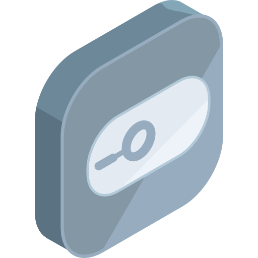 zoekmachine Roundicons Premium Isometric icoon