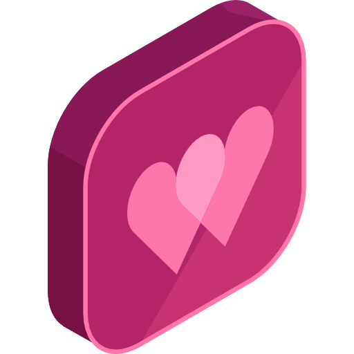 心臓 Roundicons Premium Isometric icon