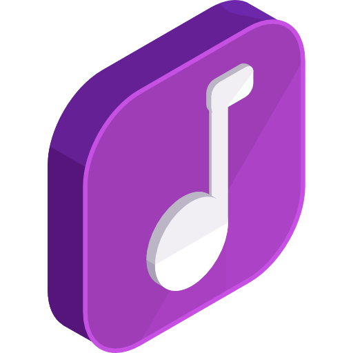 muziek Roundicons Premium Isometric icoon