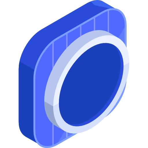 knop Roundicons Premium Isometric icoon