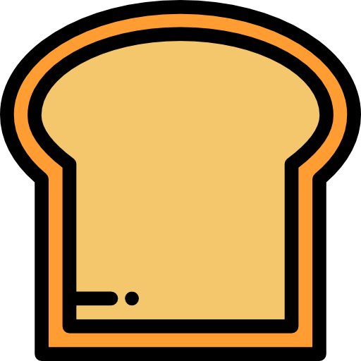 Bread Detailed Rounded Lineal color icon