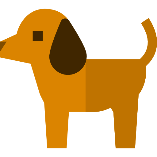 hond Basic Straight Flat icoon