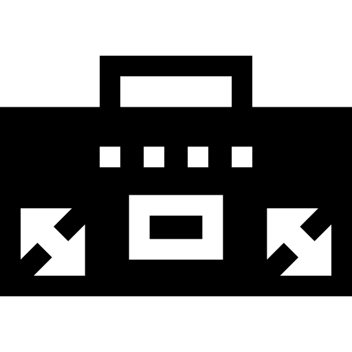 ラジカセ Basic Straight Filled icon