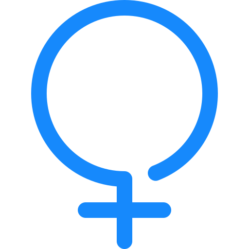vrouwelijk Generic Blue icoon