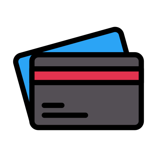 Pay card Vector Stall Lineal Color icon
