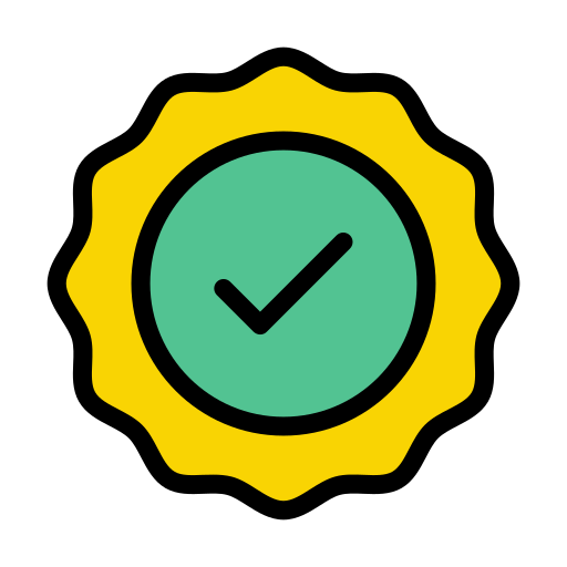 Verified Vector Stall Lineal Color icon