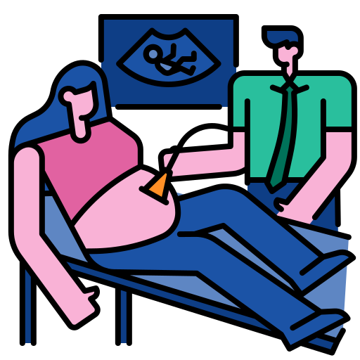 Pregnancy Generic Outline Color icon