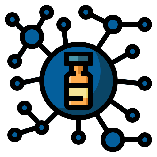 sistema immunitario PongsakornRed Lineal Color icona