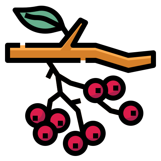 과일 나무 PongsakornRed Lineal Color icon