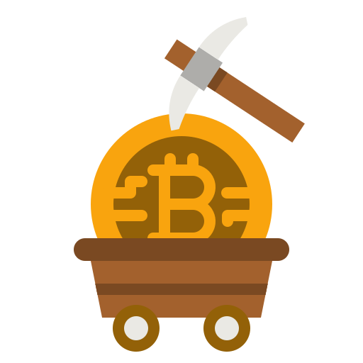 Bitcoin mining photo3idea_studio Flat icon