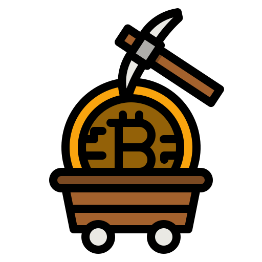 Bitcoin mining photo3idea_studio Lineal Color icon