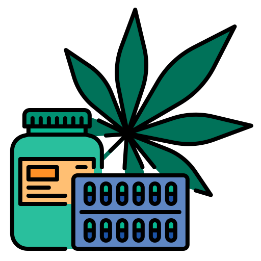 Weed Generic Outline Color icon