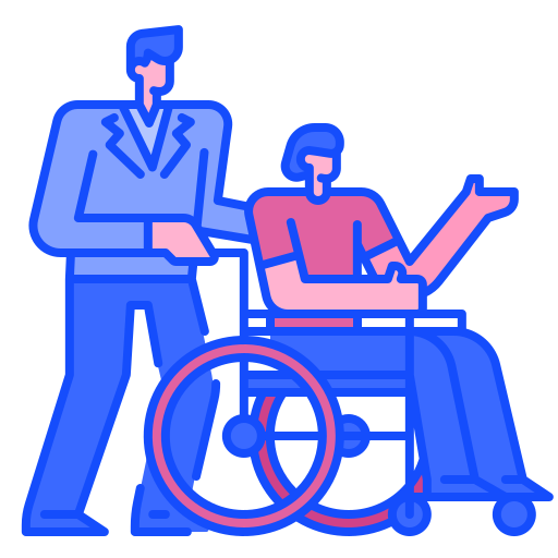 rolstoel Generic Outline Color icoon