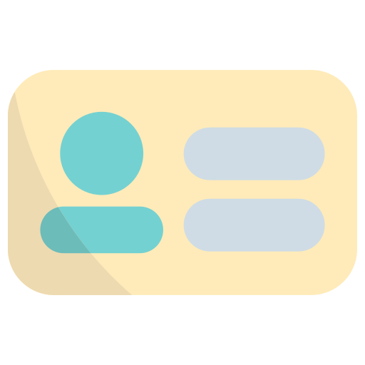 wizytówka Generic Flat ikona