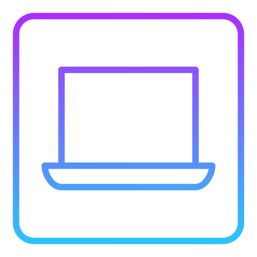 computadora portátil Generic Gradient icono