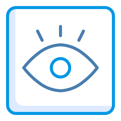 Eye Generic Blue icon