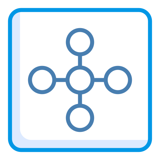connessione di rete Generic Blue icona