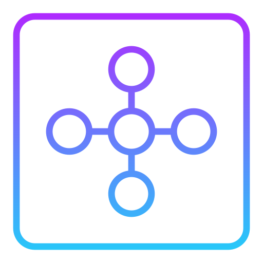 connessione di rete Generic Gradient icona