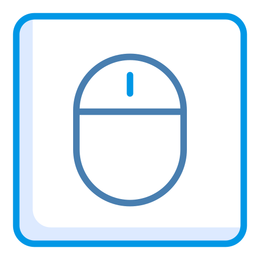 souris d'ordinateur Generic Blue Icône