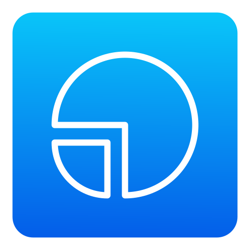 diagramme circulaire Generic Flat Gradient Icône