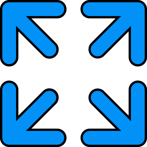 maximieren Generic Thin Outline Color icon