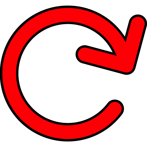 wiederholen Generic Thin Outline Color icon