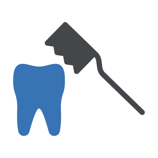 opieka dentystyczna Vector Stall Flat ikona