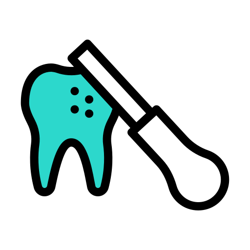 Dental Vector Stall Lineal Color icon
