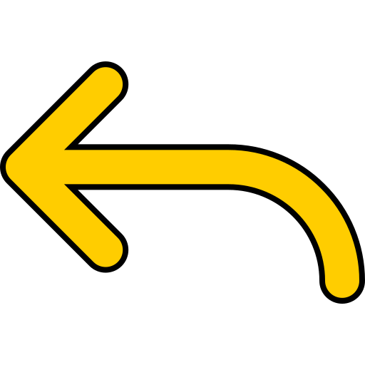 Turn left Generic Thin Outline Color icon