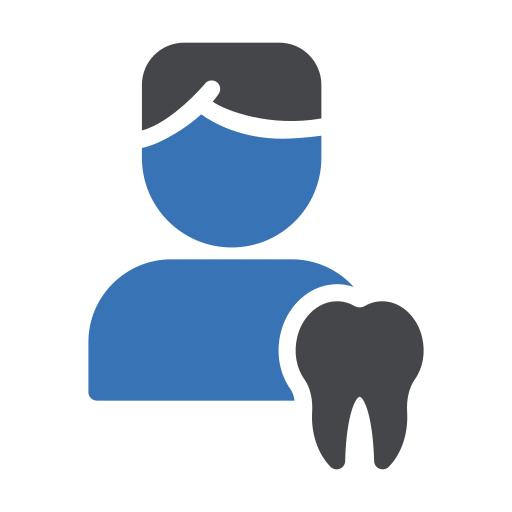 dentista Vector Stall Flat icono