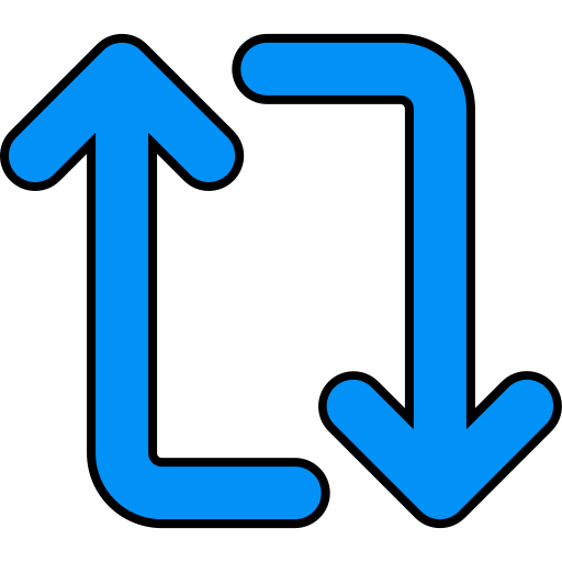 Directional arrow Generic Thin Outline Color icon