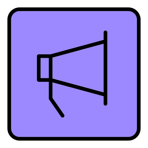 Loudspeaker Generic Outline Color icon