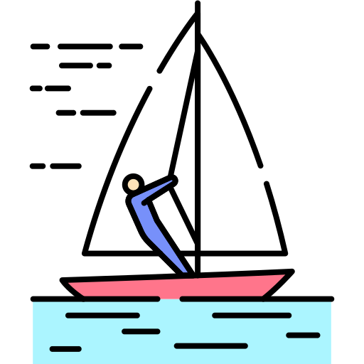 yachting Generic Outline Color icona