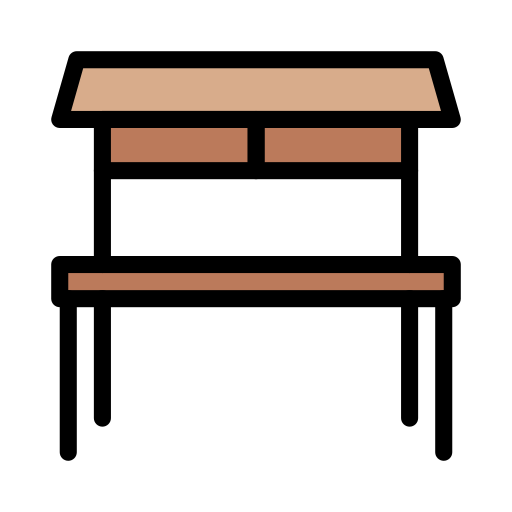 biurko Vector Stall Lineal Color ikona