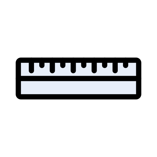 linijka Vector Stall Lineal Color ikona