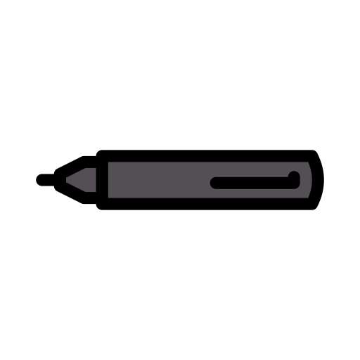 schreibwaren Vector Stall Lineal Color icon