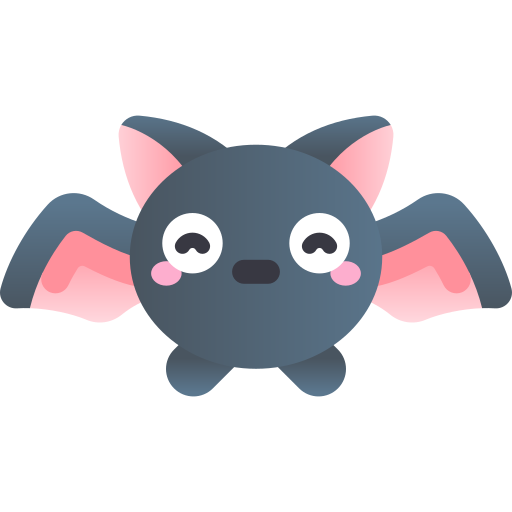 Bat Kawaii Star Gradient icon