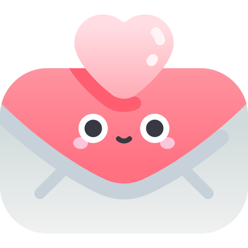 Love letter Kawaii Star Gradient icon