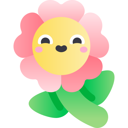 Flower Kawaii Star Gradient icon